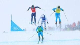 男子スキークロスで古野慧が4位　この種目で日本勢初のメダルならず