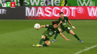 「体幹やばすぎ」20歳塩貝健人がブンデスリーガ初得点！爆速スプリント→GK翻弄ダイレクト弾「これぞストライカーだ」「3月に代表呼ぼう」