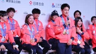 【五輪】「りくりゅう」木原龍一「パートナーの璃来ちゃんと最後まで走り抜けた」　選手団帰国会見