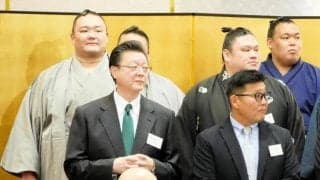 大相撲　近大出身の朝乃山「準ご当地なので活躍したい」学生相撲出身力士を励ます会で誓い新たに