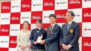 西村優菜が関西ゴルフ連盟へ寄付金を贈呈　米ツアー４年目　５日からの自身今季初戦へ「優勝に近づいていけるよう」と意欲