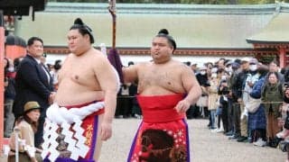 大の里、住吉大社で初の奉納土俵入り「横綱として大阪に帰って来られたのはうれしい」