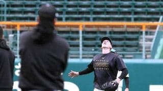 阪神・ディベイニー　全体練習前に甲子園早出特守　黒土グラウンドに好感触「沖縄よりだいぶいい」