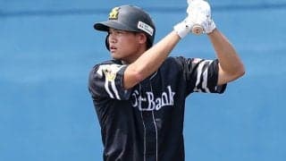 「ギータが憑依してる」豪快スイングで特大弾　鷹23歳の“完璧”な弾道に「ボールが可哀想」