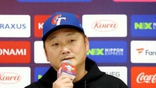 【WBC】台湾、オリックス戦中止　曽豪駒監督にとっては無念の雨に　室内練習場で打撃練習