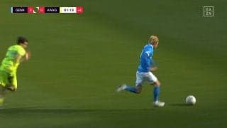 早送りかよ！伊東純也がレベチな“超爆速”40mランから圧巻アシスト「1人だけプレミアリーガーおる」DF置き去りの仰天スピード＆極上ラストパスにファン衝撃