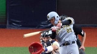 阪神　ドラ２・谷端が対外試合１５打席目で待望の初安打　韓国代表との強化試合