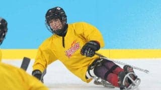 「想像以上に感激」パラアイスホッケー日本代表　パラ開幕前に初練習