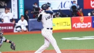 大谷翔平、登場だけで場内歓声　スイング毎にどよめき…“初打席”は左飛で凡退