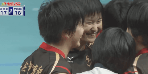 第1日女子1回戦　佐賀清和（佐賀）× 西邑楽（群馬）