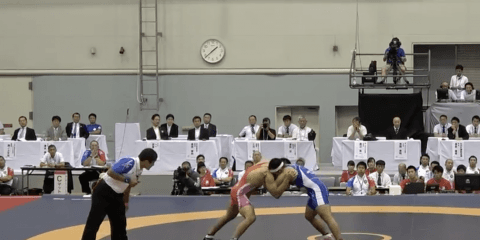 レスリング 男子92kg級 決勝 山﨑祥平(土浦日大) 対 白井達也(日体大柏) | インハイ2018 ハイライト動画