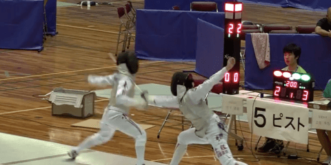 フェンシング フルーレ 女子個人対抗 決勝 土佐千乃(聖霊女子短大付) 対 巾下栞奈(和歌山北) | インハイ2018 ハイライト動画